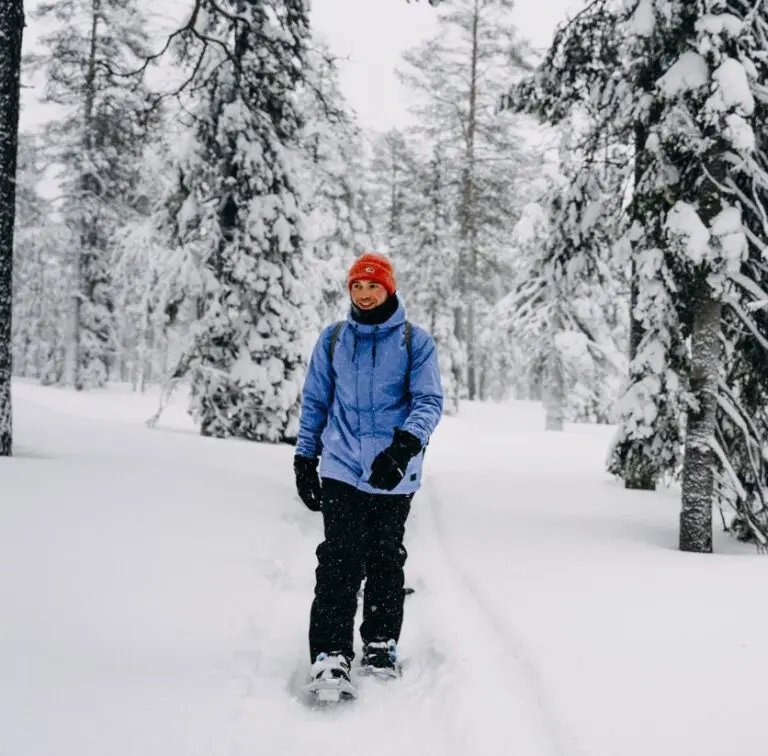 Snowshoe hike Lapland