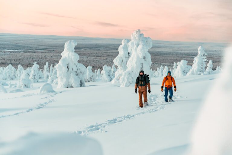 Snowshoe hike Lapland