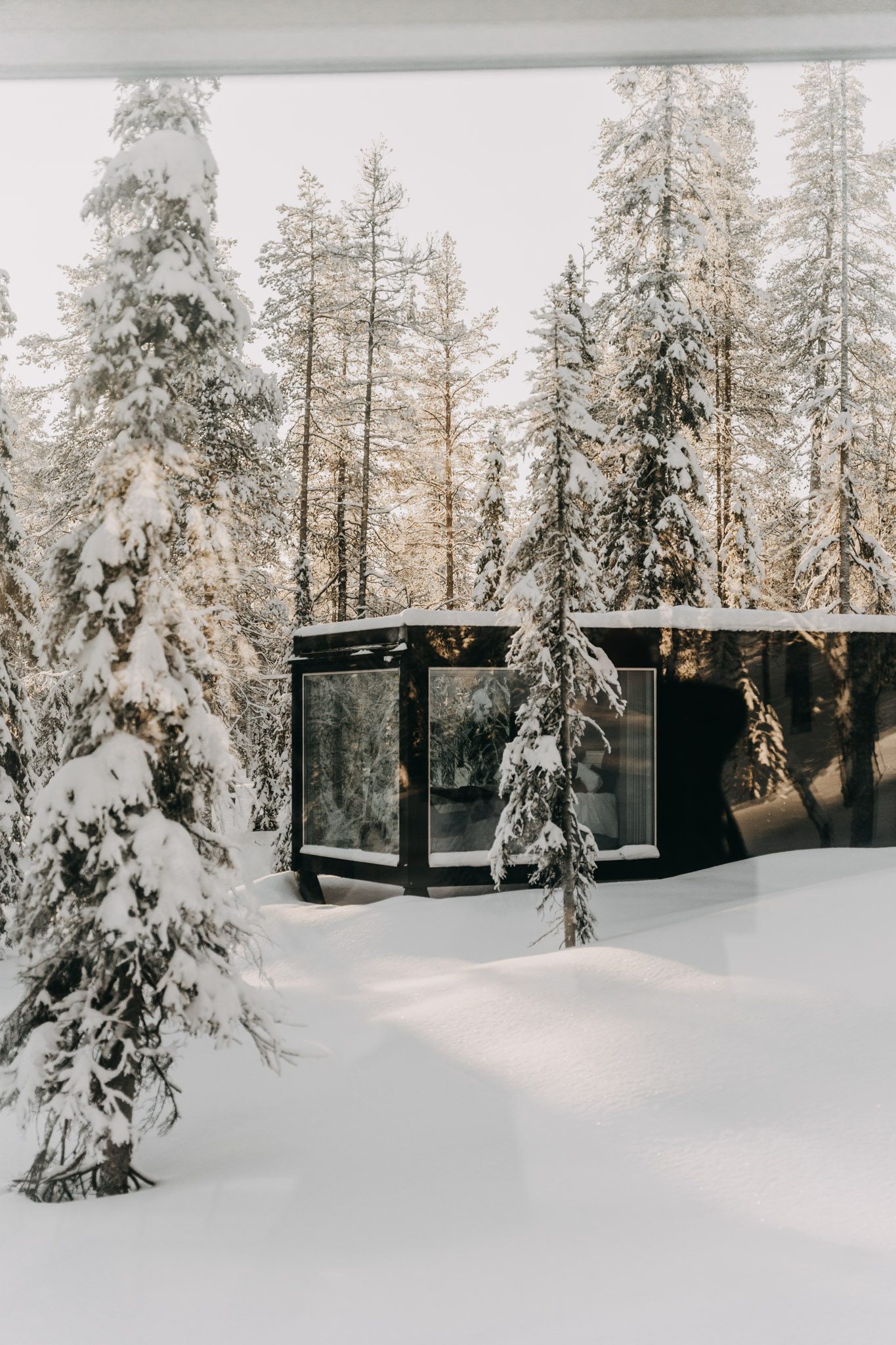 Glazen Blockhütte Lappland